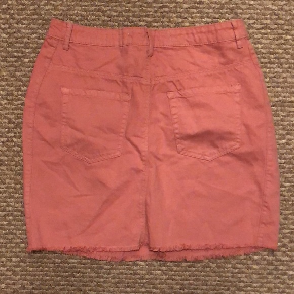 Nasty Gal Pink Denim Mini Skirt - Picture 2 of 3